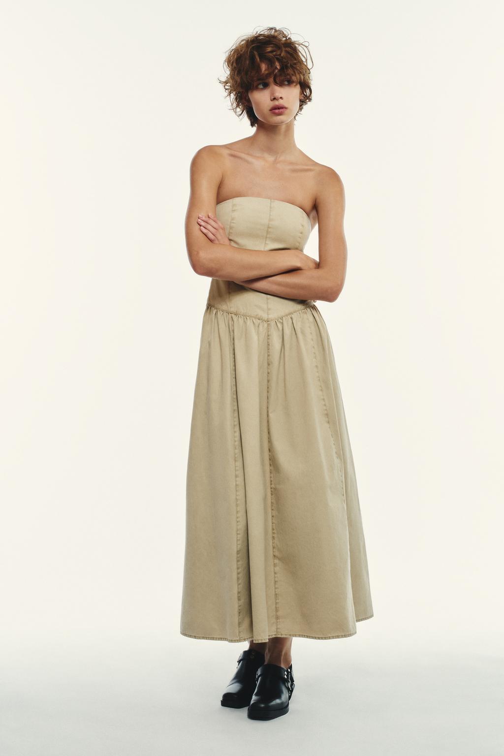 STRAPLESS DRESS