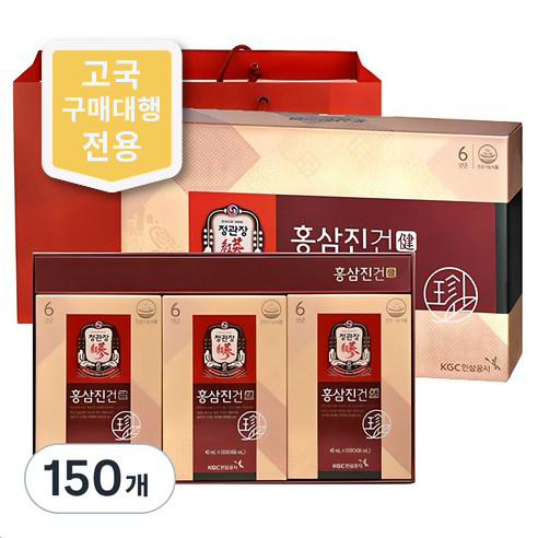 정관장 홍삼진건 + 쇼핑백, 1.2L, 5개