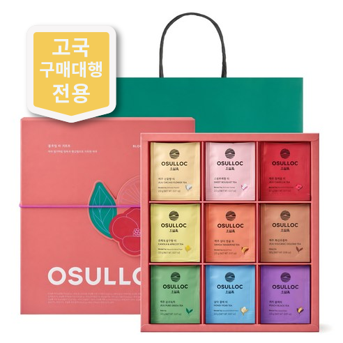 오설록 블루밍 티 기프트 세트, 티백 9종 x 4p, 1개