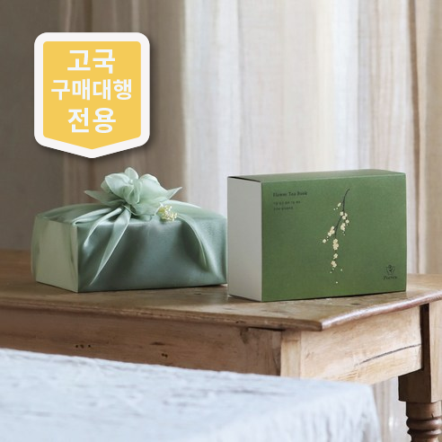 포이티 플라워티북 꽃차 7종 선물세트+쇼핑백 