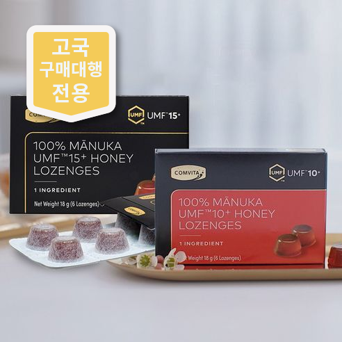 콤비타 UMF 퓨어 마누카꿀 벌꿀캔디 로젠지 모음 (6입) 
