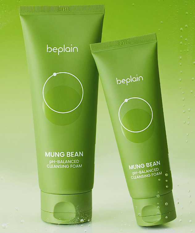 비플레인 녹두 약산성 클렌징폼