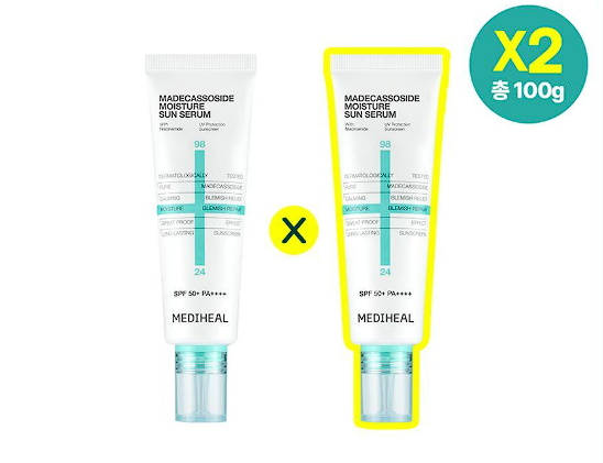 메디힐 마데카소사이드 수분 선세럼 흔적 리페어 50+50g 기획