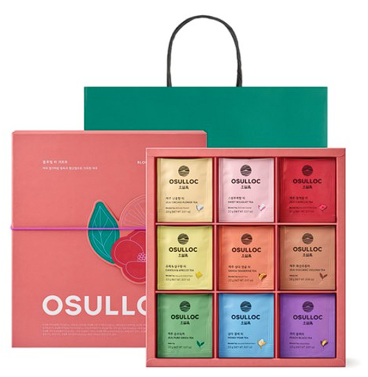 오설록 블루밍 티 기프트 세트, 티백 9종 x 4p, 1세트