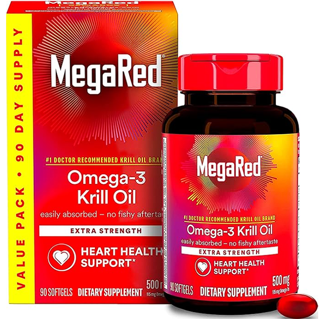 MegaRed Antarctic Krill Oil 500mg Omega 3